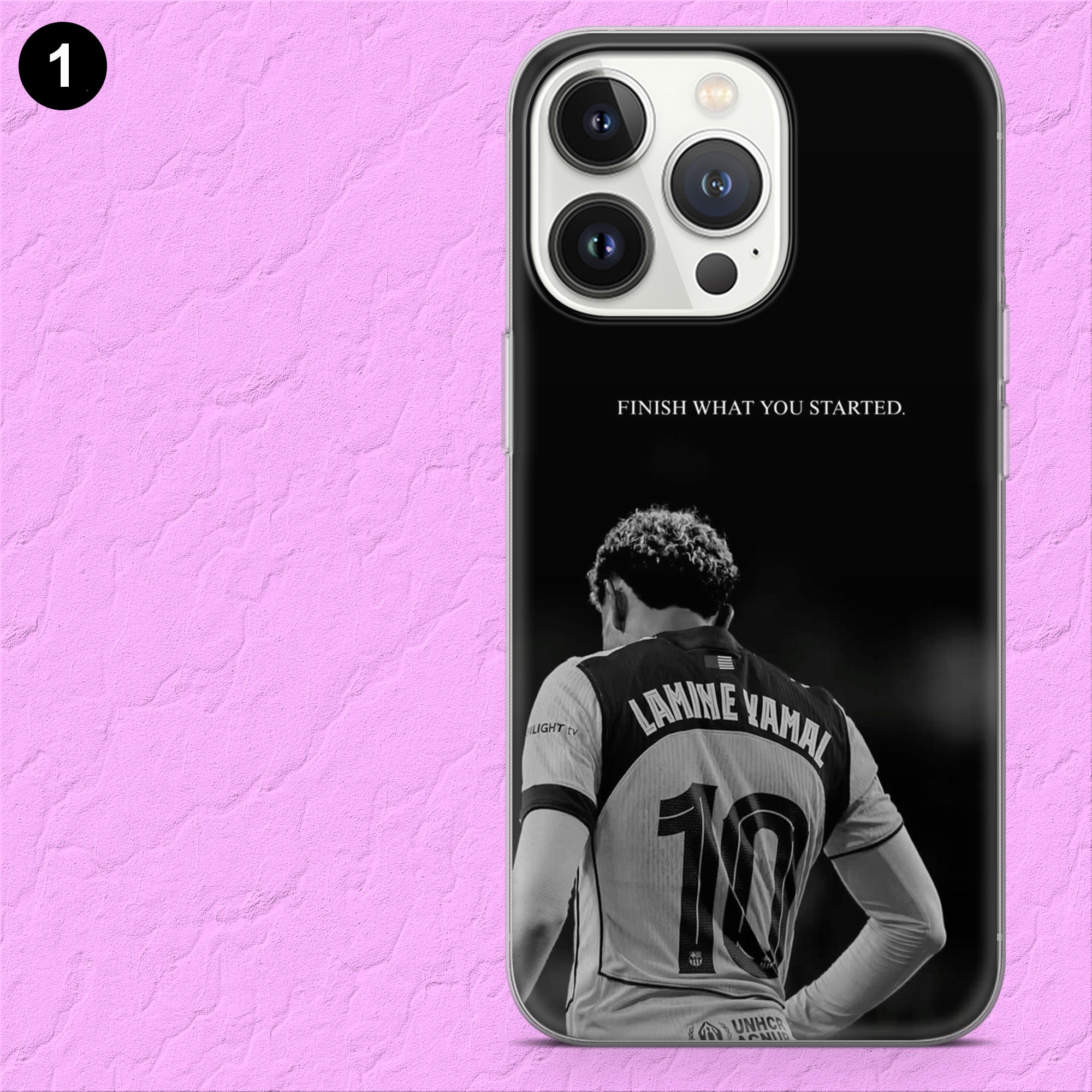 Lamine Yamal With Motivational Quotes Phone Case