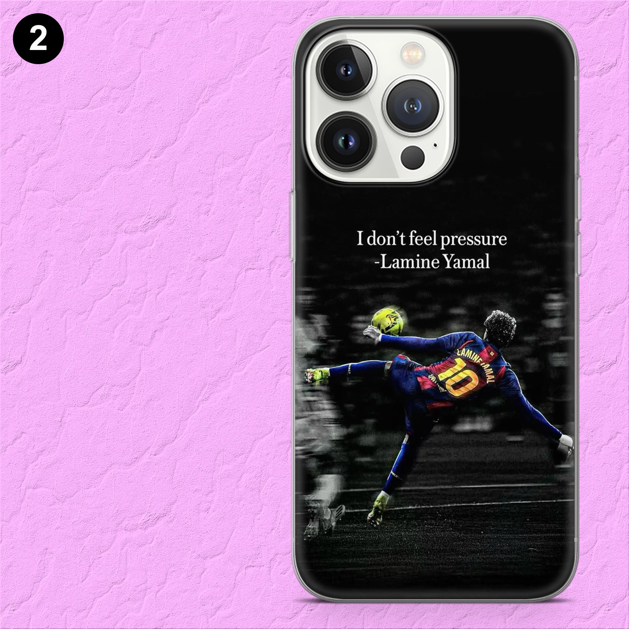 Lamine Yamal With Motivational Quotes Phone Case